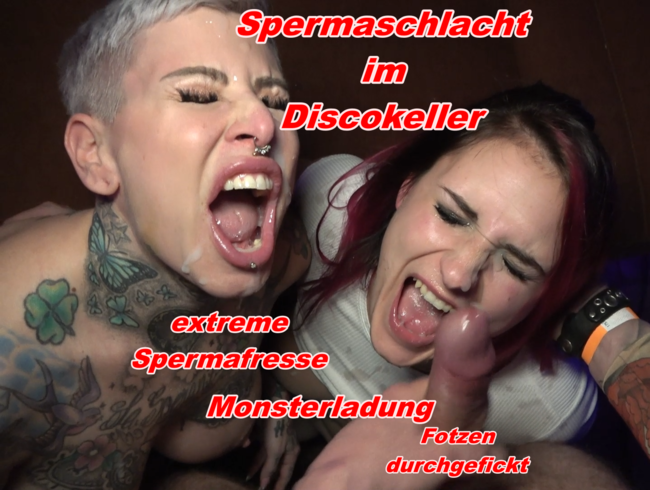 Spermaschlacht im Discokeller mit Cat