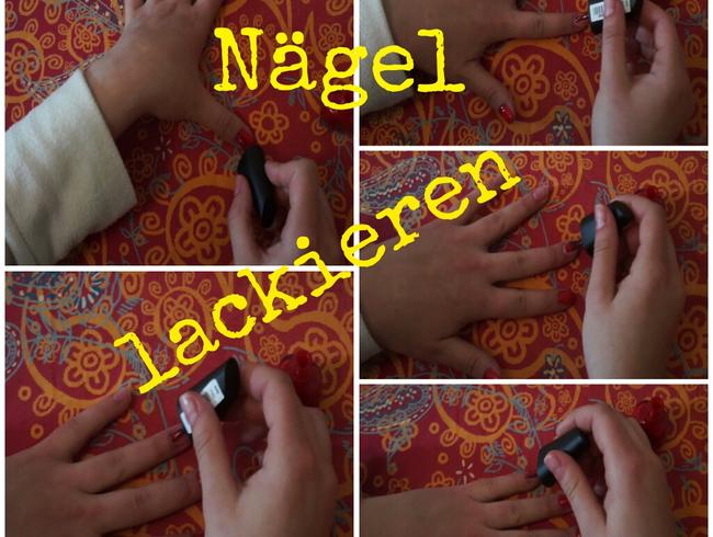 Fingernägel lackieren