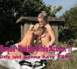 HOT !!! Blonde DoubleDildoAction !!