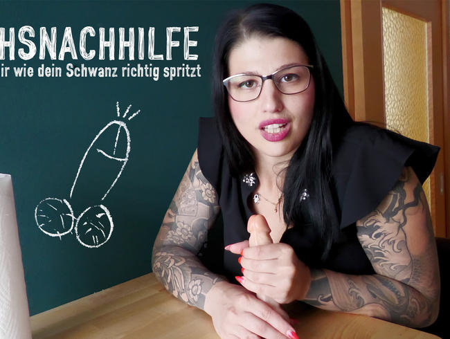 Wichsnachhilfe - Ich zeige dir, wie dein Schwanz richtig explodiert!