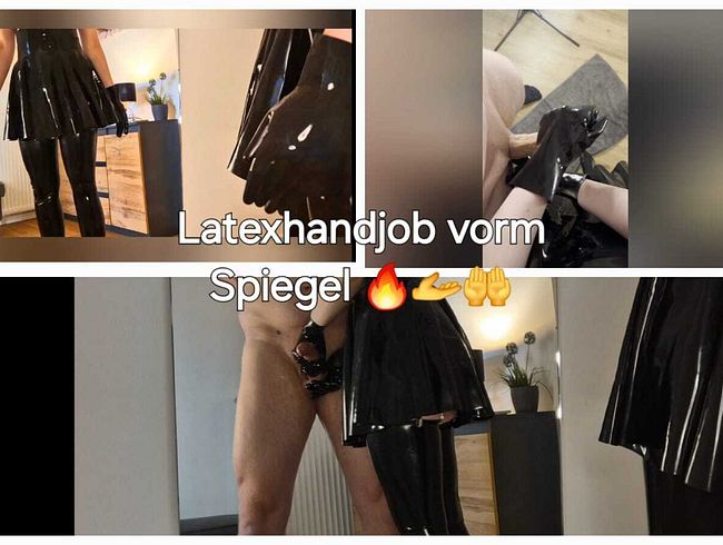 Handjob im neuen Latexoutfit > MEGA Sexy !